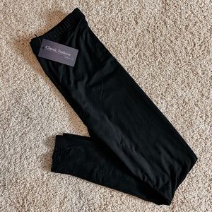 Buttery Soft Solid Black Women’s/Girl’s Leggings